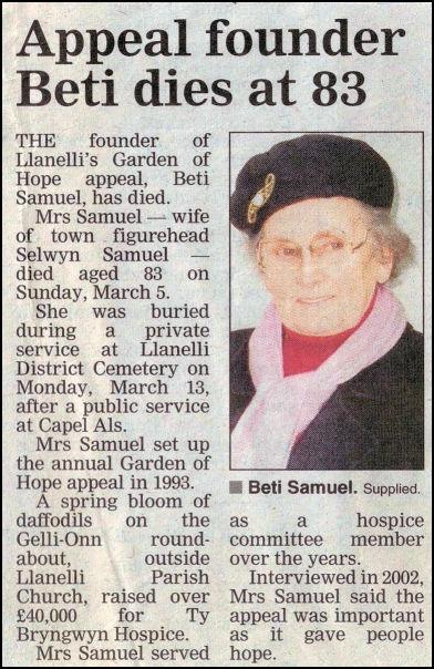 Elizabeth Mary Samuel “Beti”